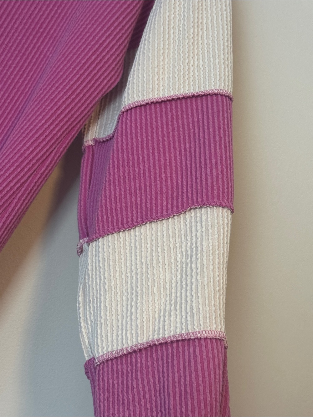 HEIMISH USA Ribbed V-Neck Collared Top - Picture 3 of 5